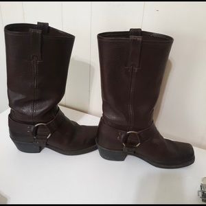 WOMENS FRYE HARNESS BOOTS-MID CALF SIZE 8 *Great Condition!*